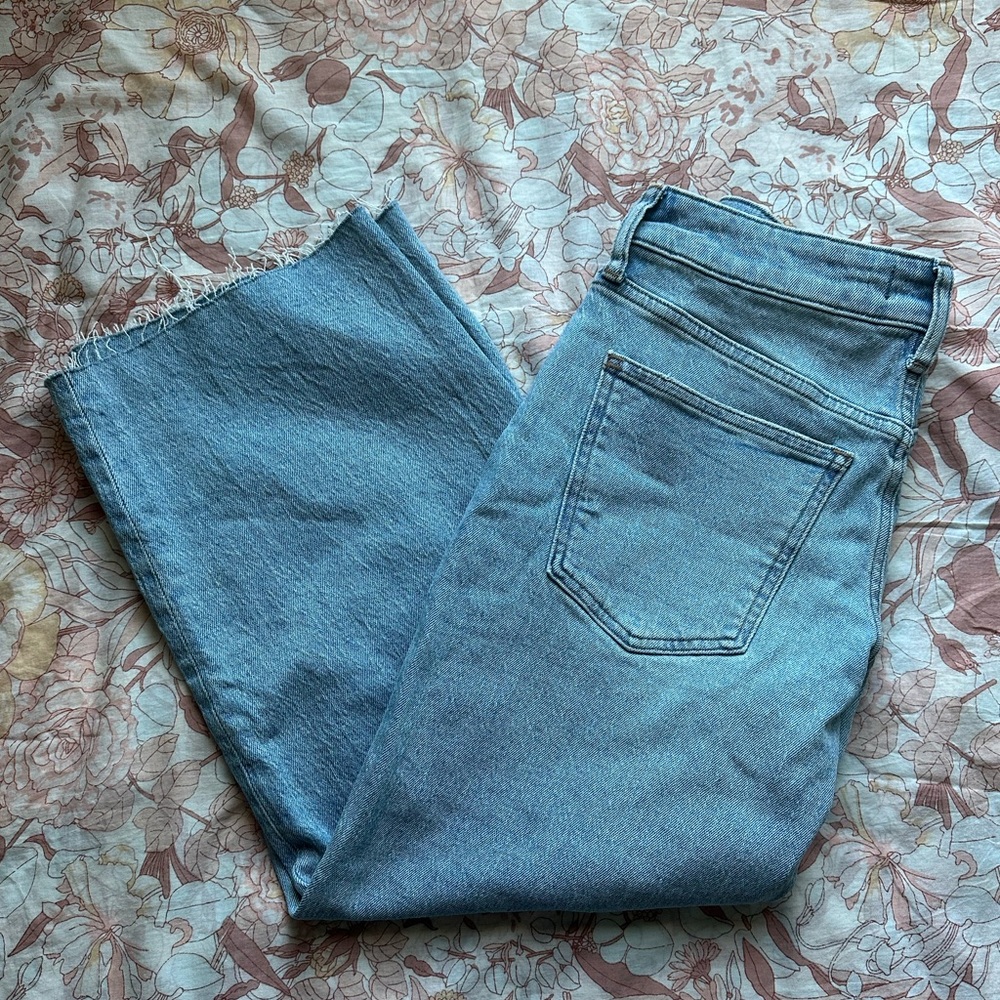 Madewell Petite Curvy Perfect Vintage Wide-Leg Crop Jean- Size 27P - Picture 6 of 9